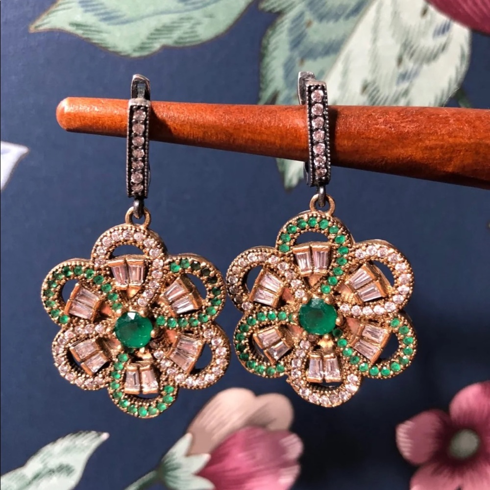 925 Silver Flower Earrings